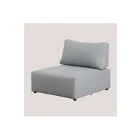 canapé droit sklum modules pour canapé en tissu kata gris cm