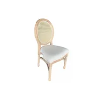chaise materiel ch pro chaise médaillon louis bois cérusé empilable - x 4