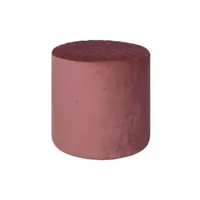 pouf altobuy bubbel - pouf rond ø34cm velours coloris rose -
