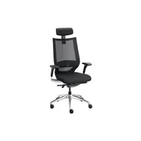 fauteuil de bureau generique siège de bureau high-back mesh assise tissu - noir