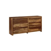 buffet de cuisine vidaxl meuble à tiroirs bois massif de sesham 160 x 40 x 80 cm