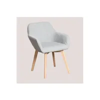 chaise sklum chaise avec accoudoirs ervi gris clair 79 cm