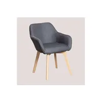 chaise sklum chaise avec accoudoirs ervi antracita 79 cm