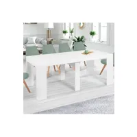 console id market table console extensible orlando 10 personnes 235 cm bois blanc
