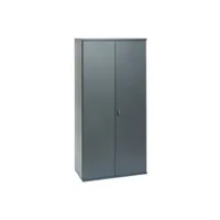 armoire de bureau pierre-henry - armoire métallique anthracite brico hauteur 180 cm