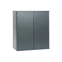 armoire de bureau pierre-henry - armoire métallique anthracite brico hauteur 105 cm