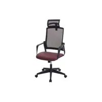 fauteuil de bureau mendler chaise de bureau hwc-j52 appui-tête ergonomique similicuir bordeaux