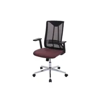 fauteuil de bureau mendler chaise de bureau hwc-j53 ergonomique similicuir bordeaux