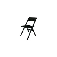 chaise de jardin alessi aspn1017 piana chaise pliante et empilable en pp fibre de verre, noir, 52 x 46 x 90 cm