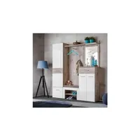 meuble de salle de bain paris prix ensemble dressing "gustavo iii" 200cm naturel & blanc