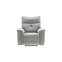 fauteuil de relaxation vente-unique.com fauteuil relax électrique en tissu gris benjamin