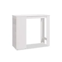 table en bois blanc 120x50 cm