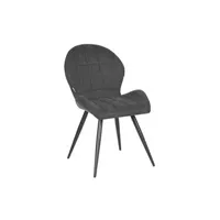 chaise label51 chaises à manger lot de 2 51x64x87 cm tissage anthracite