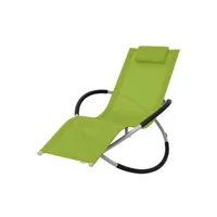 transat chaise longue bain de soleil lit de jardin terrasse meuble d'extérieur géométrique d'extérieur acier vert 02_0012780