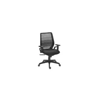 fauteuil de bureau maxiburo siège de bureau synchrone expert dossier maille assise tissu noir - noir - maxiburo