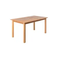table de jardin bigbuy table de salle à manger kate 140 x 80 x 74 cm bois d'acacia
