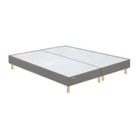 sommier 2 x 90 x 200 vitality ferme enduit taupe duo 1820 (180x200)