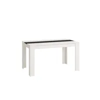 table en bois - blanc noir