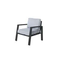 chaise de jardin thais 73,20 x 74,80 x 73,30 cm graphite aluminium