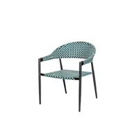 chaise de jardin nadia aluminium 65 x 62 cm
