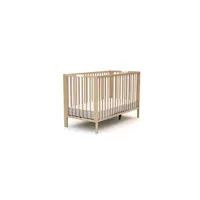 lit bébé pliant en bois hêtre réglable en hauteur 60x120