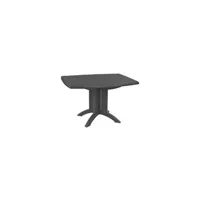 table de jardin grosfillex table vega 118x77 - anthracite