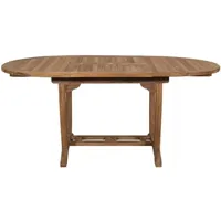 table de jardin teck'line table salia ovale120-180x100x75 teck premium