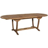 table de jardin teck'line table mainan ovale 180-240x100x75 teck premium