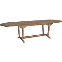 table de jardin teck'line table nila ovale 200-300x100x75 teck premium