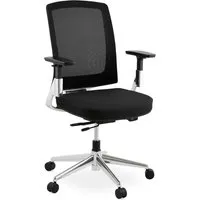 chaise de bureau noire 65x68x111 cm belia