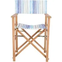 jan kurtz fauteuil metteur en scène maxx - teck - palasari cobalt - teck - palasari cobalt - teck