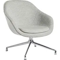 hay about a lounge chair low aal 81 - aluminium poli - hallingdal 116 - gris clair