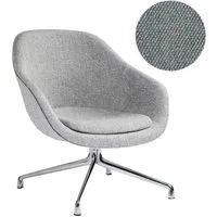 hay about a lounge chair low aal 81 - aluminium poli - steelcut trio 153 - gris clair