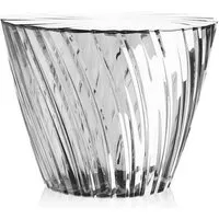 kartell table d'appoint sparkle - verre clair