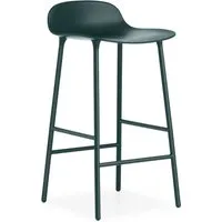 normann copenhagen chaise de bar form avec structure en métal - vert - 65 cm