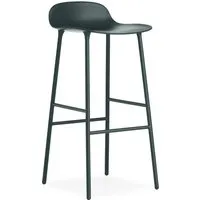 normann copenhagen chaise de bar form avec structure en métal - vert - 75 cm