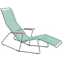 houe chaise longue click sunrocker - vert