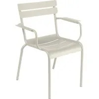 fermob chaise à accoudoirs luxembourg - a5 gris argile