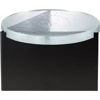 pulpo table d'appoint alwa one big - transparent - noir