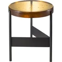 pulpo table d'appoint alwa two - ambre - noir