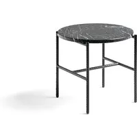 hay table d'appoint ronde rebar - marbre, noir
