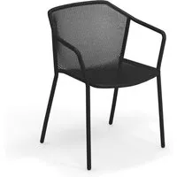emu chaise avec accoudoirs darwin  - noir