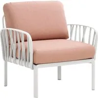 nardi fauteuil komodo  - bianco - rosa quarzo