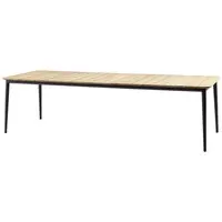 cane-line outdoor table de jardin core  - gris lave - 274 x 100 cm