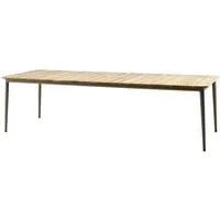 cane-line outdoor table de jardin core  - taupe - 274 x 100 cm