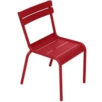 fermob chaise enfant luxembourg - 67 rouge coquelicot