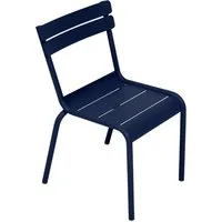 fermob chaise enfant luxembourg - 92 bleu abysse