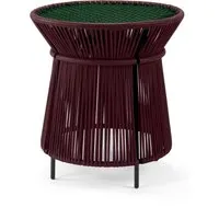 ames table haute caribe - noir rouge / vert / noir