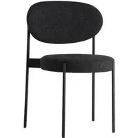 verpan chaise series 430  - noir - hallingdal 180 - gris foncé