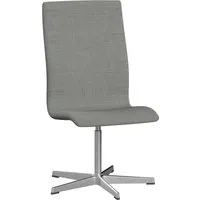 fritz hansen chaise de bureau oxford pied 5 branches dossier moyen - réglable en hauteur - remix gris clair - sans accoudoirs